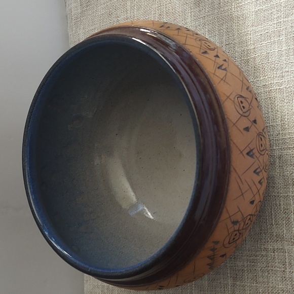 Ted Olaf Studio Pottery Vase Bigfoot Orbs Alien Forest Mountain scene 92' - Picture 3 of 11